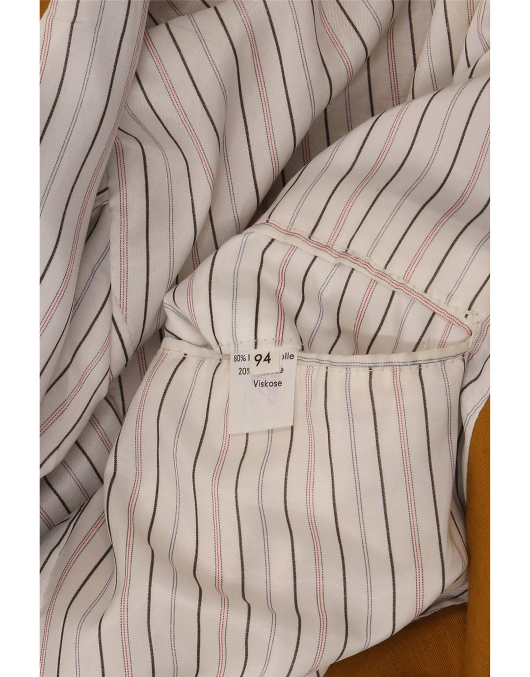 Vintage hombres doble pecho Blazer chaqueta Reino Unido 40 lana amarilla grande