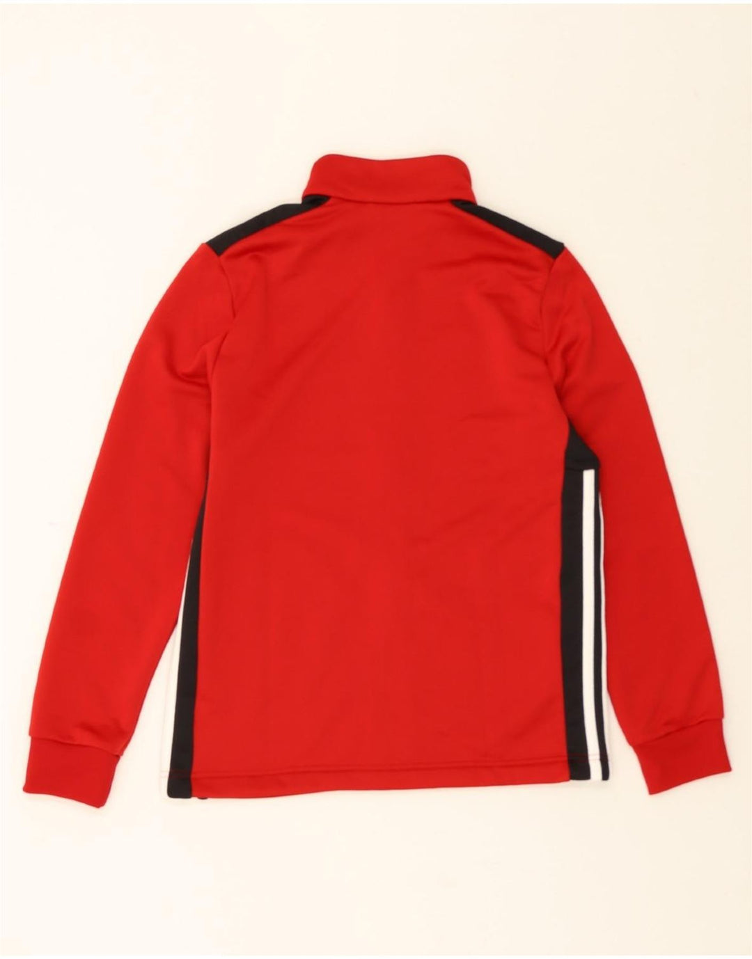 ADIDAS Boys Tracksuit Top Jacket 13-14 Years  Red Colourblock Polyester Vintage Adidas and Second-Hand Adidas from Messina Hembry 