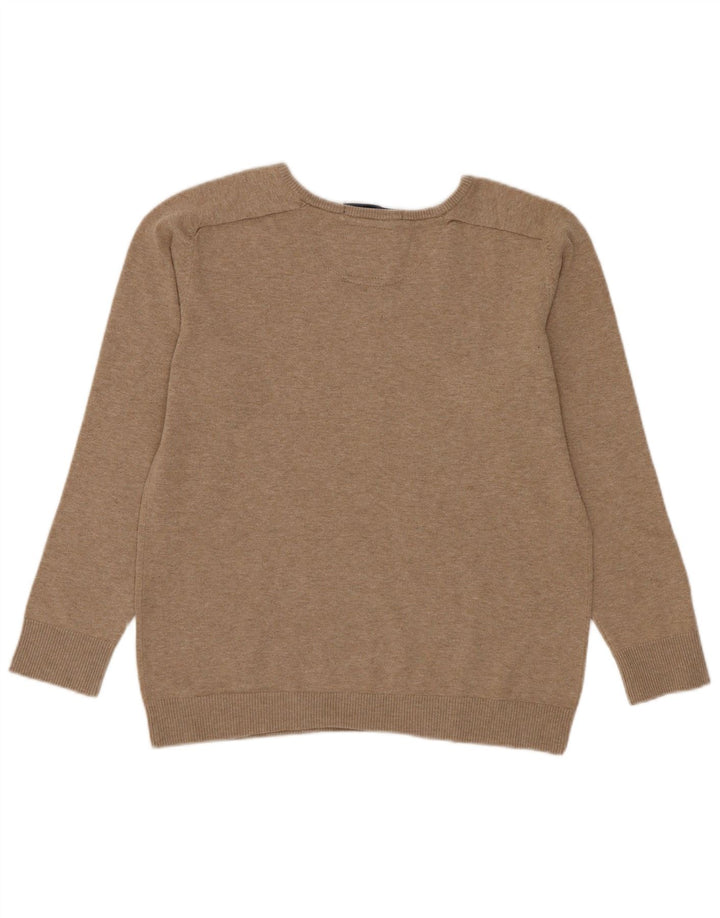 Zara Jersey Niño Cuello Pico 9-10 Años Beige