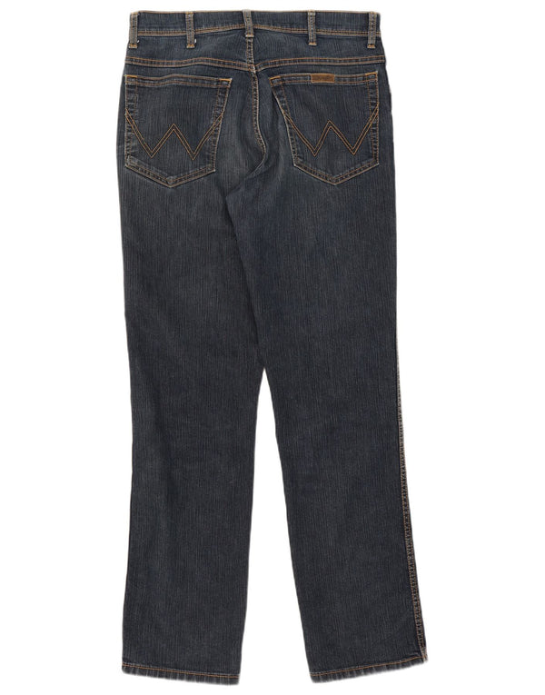 Vaqueros Wrangler Mujer Regular Fit Rectos W33 L32 Algodón Azul Marino