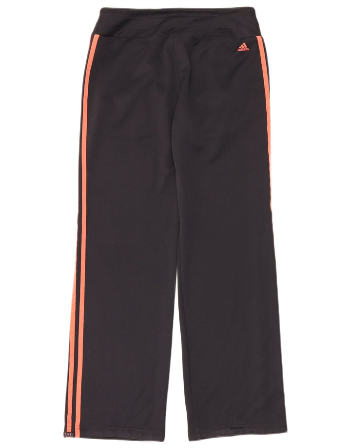 Adidas Pantalones de chándal gráficos para mujer UK 12 Mediano Negro Poliéster