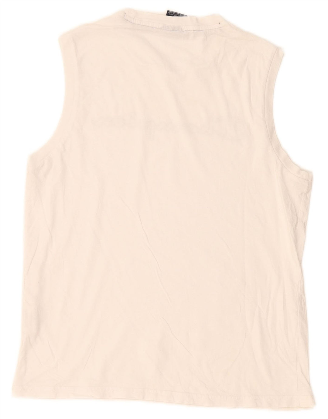 Champion Camiseta Sin Mangas Con Gráfico Para Hombre Algodón Blanco Mediano