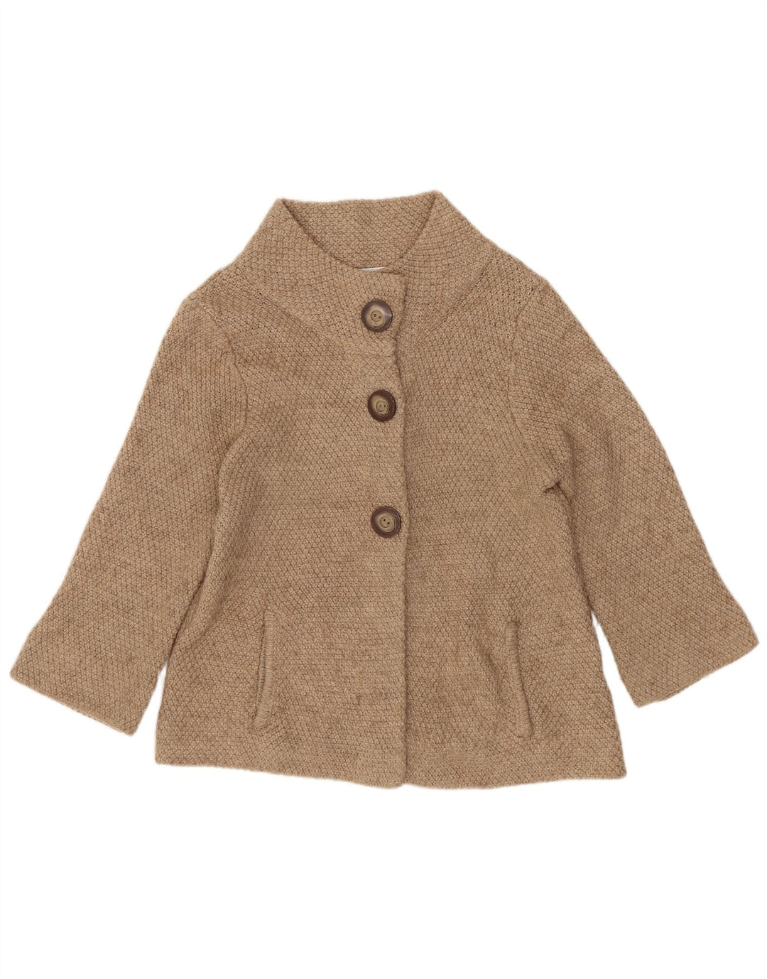 Marks & Spencer - Cárdigan de manga 3/4 para mujer, talla 40, color beige medio