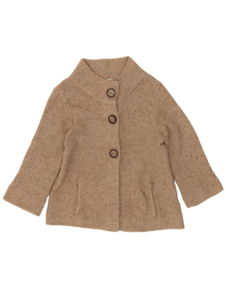 Marks & Spencer - Cárdigan de manga 3/4 para mujer, talla 40, color beige medio
