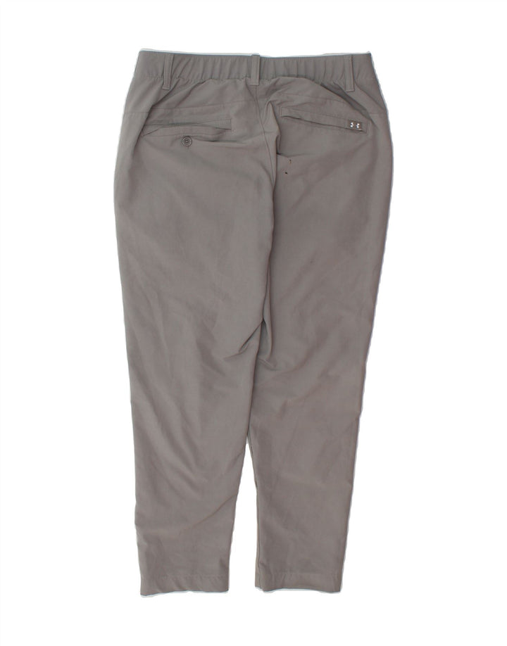 UNDER ARMOUR Mens Slim Chino Trousers W32 L27 Grey Polyester Vintage Under Armour and Second-Hand Under Armour from Messina Hembry 