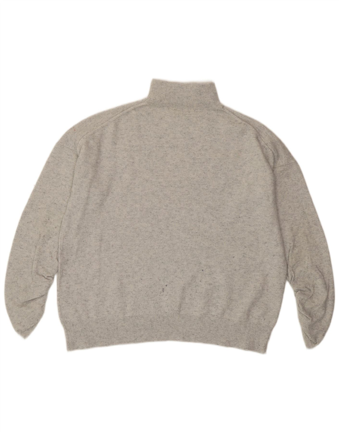 MINT VELVET Suéter tipo jersey con cuello alto para mujer UK 40 Gris medio moteado