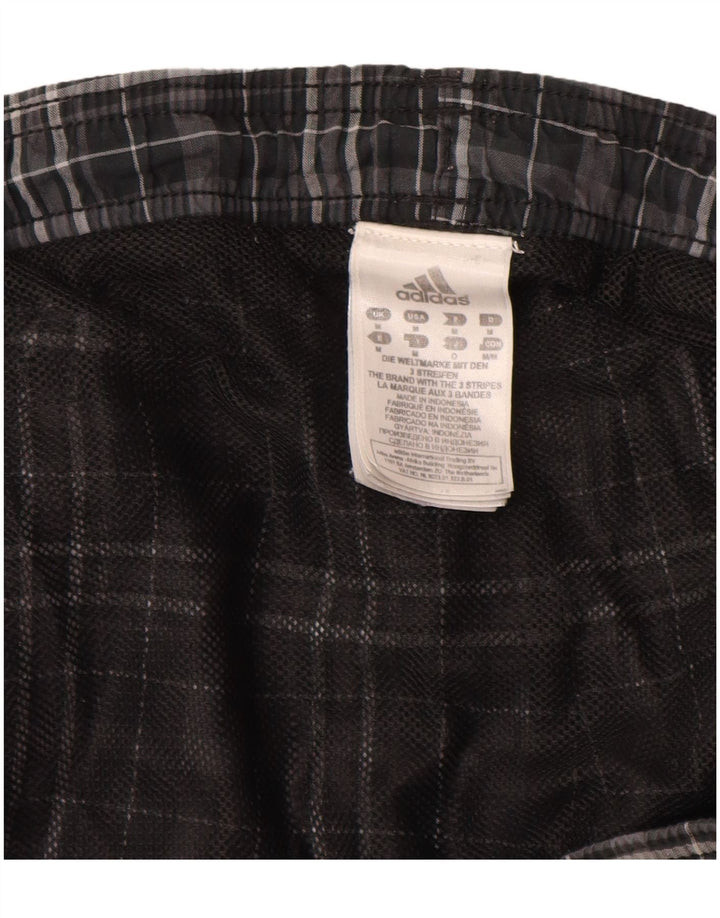 Bañador Adidas Hombre Gris Medio A Cuadros Poliéster
