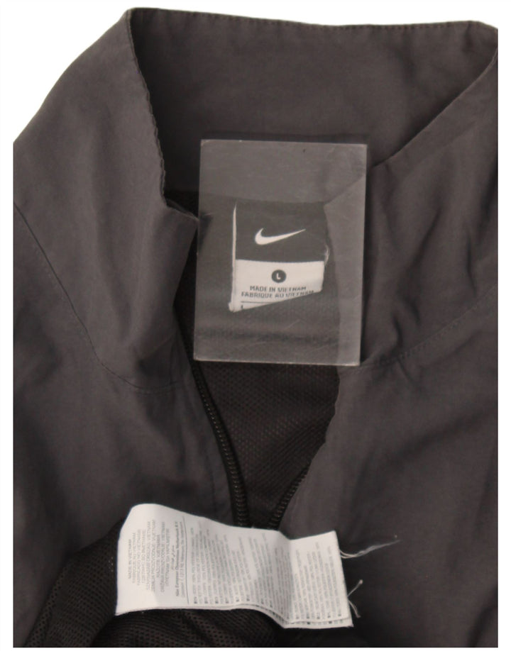 Nike - Chaqueta de chándal para hombre, talla grande, color gris, poliéster