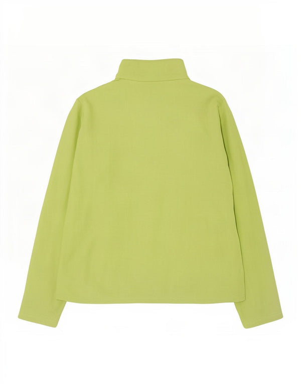 Marks & Spencer Chaqueta polar para mujer UK 12 Poliéster verde medio