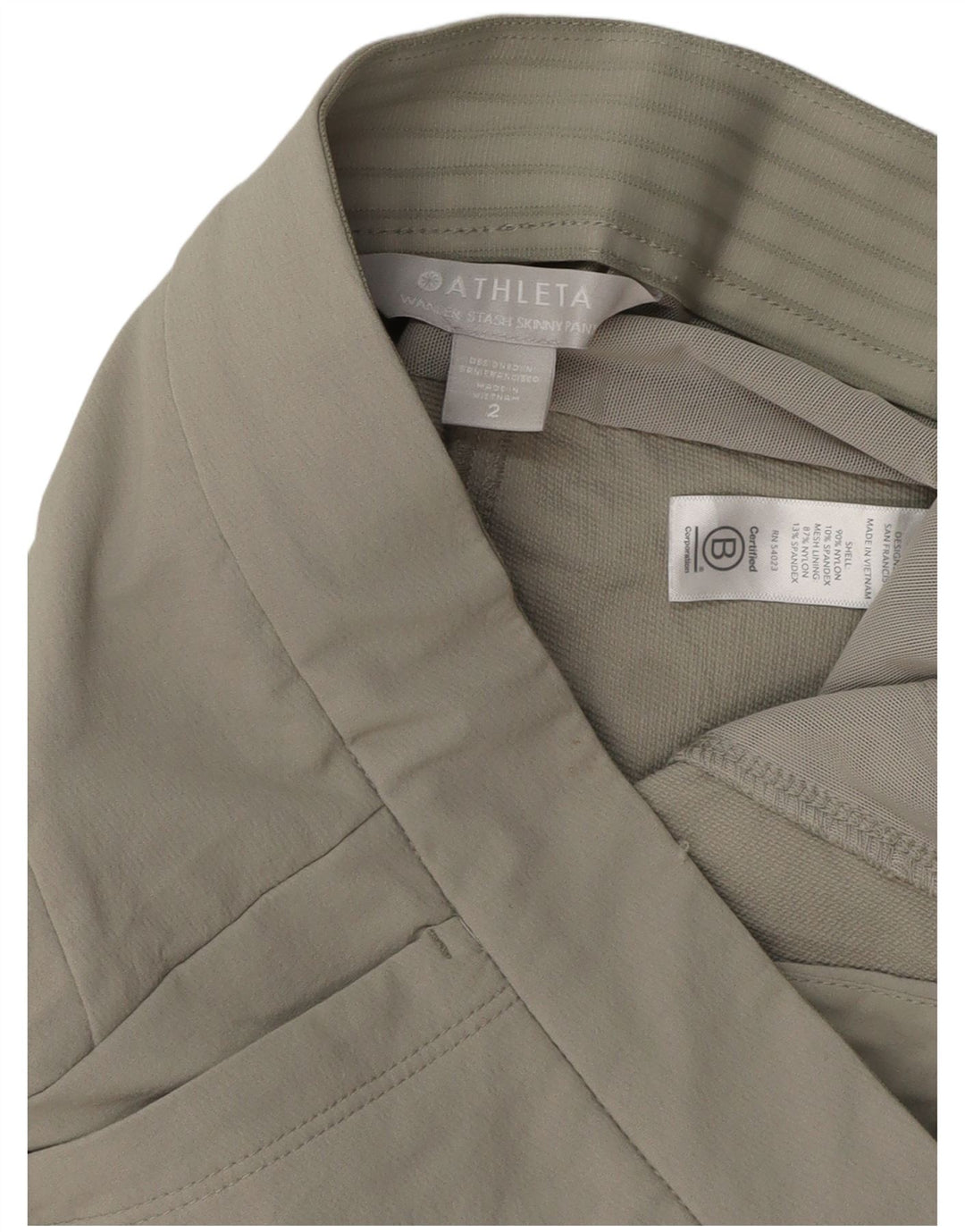 ATHLETA Pantalones cargo ajustados para mujer US 2 XS W29 L29 Nylon gris