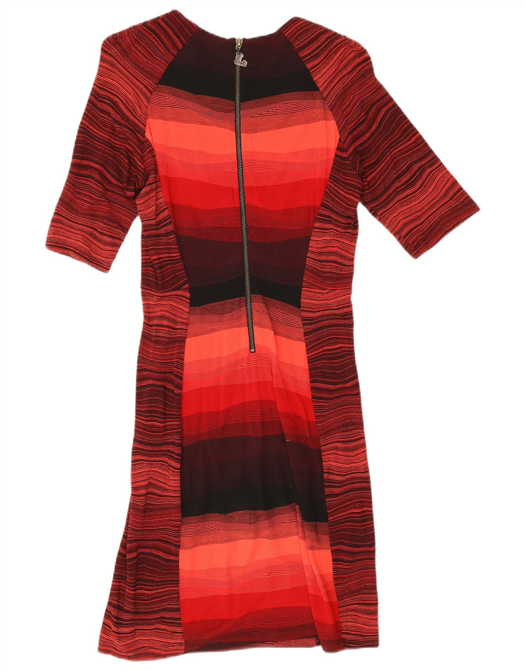 Desigual Vestido tubo para mujer UK 10 Pequeño rojo a rayas