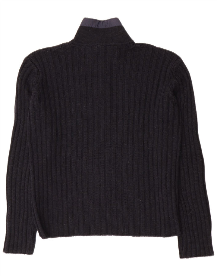 North Sails Jersey De Cuello Con Cremallera Para Hombre Pequeño De Lana Azul Marino
