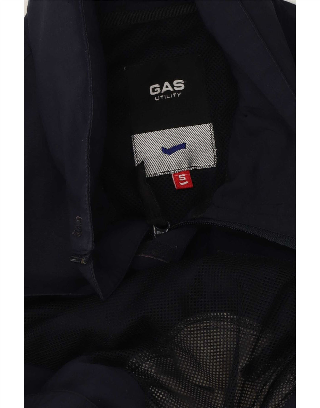 Gas Mens Utility Jacket UK 36 Small Azul Marino Poliéster