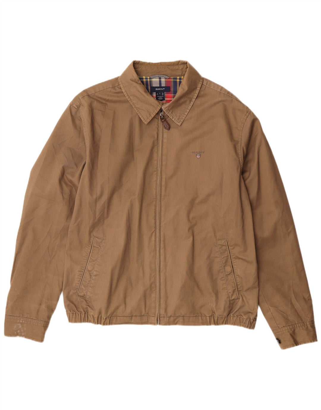 Gant Chaqueta Bomber para Hombre UK 40 Grande Algodón Marrón