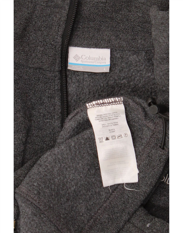 Columbia Chaqueta polar para mujer UK 46 Poliéster gris grande