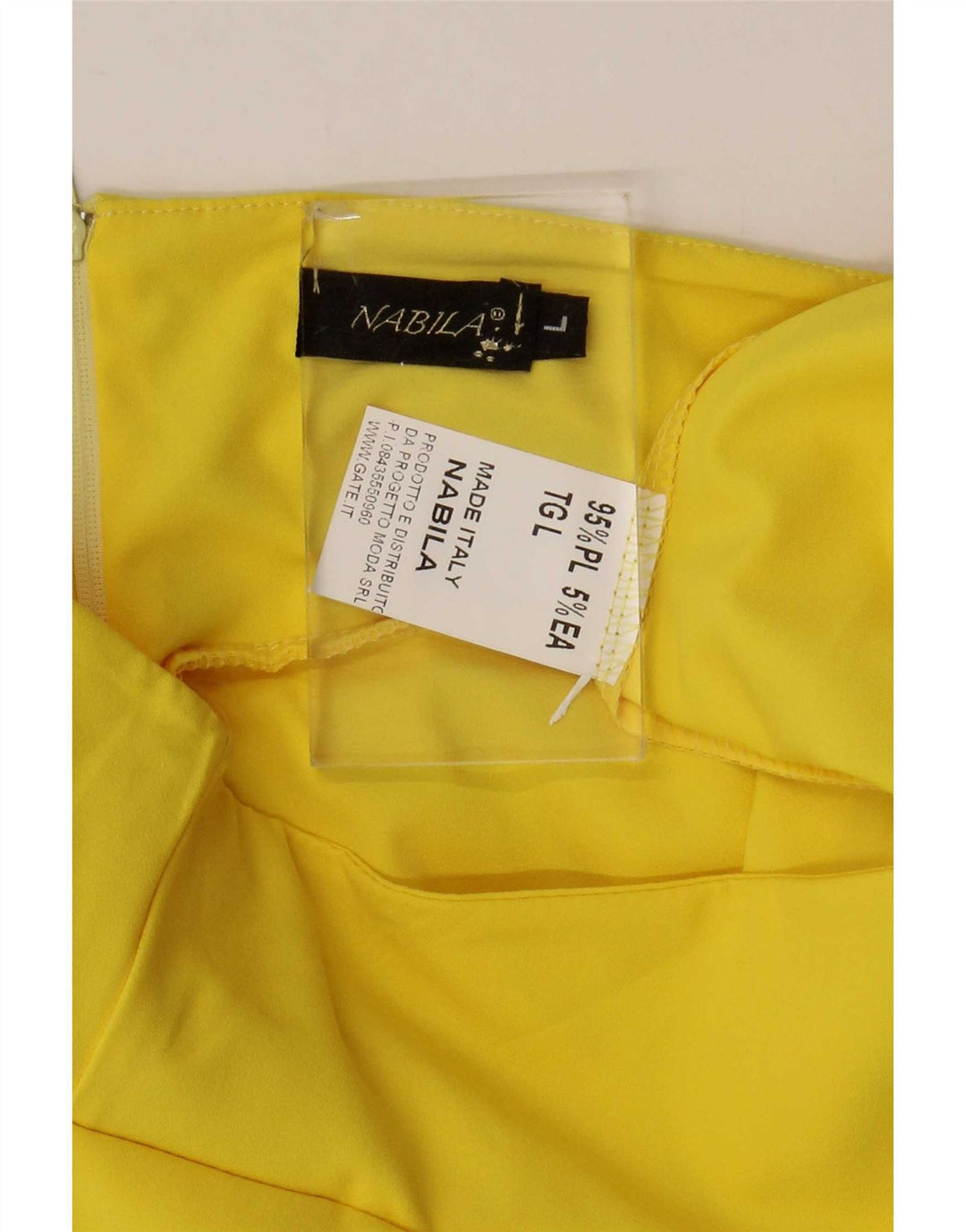 Nabila Minifalda Mujer Grande W32 Poliéster Amarillo