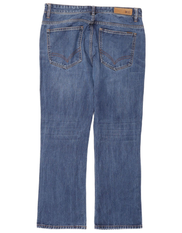 Diesel Vaqueros Rectos Hombre W34 L30 Algodón Azul