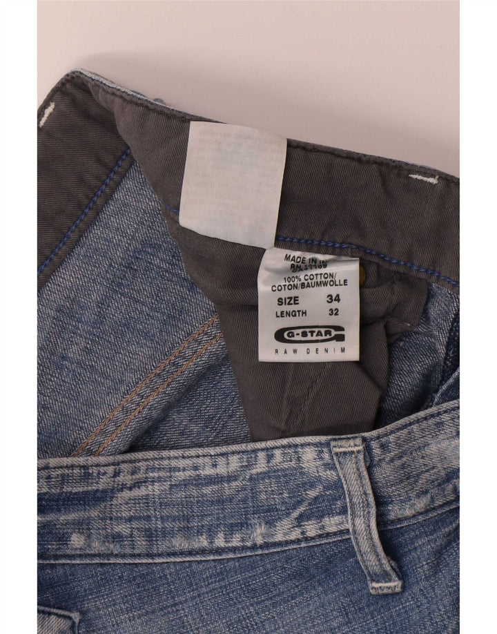 Vaqueros rectos tipo cargo para hombre G-Star W34 L32 Algodón azul