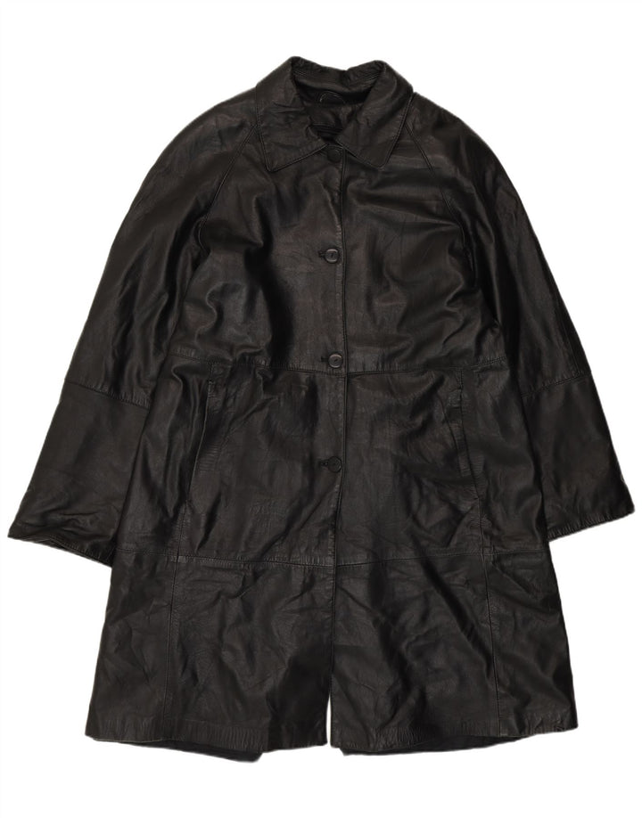 Olivieri Abrigo de piel Venezia para mujer IT 48 XL Cuero negro