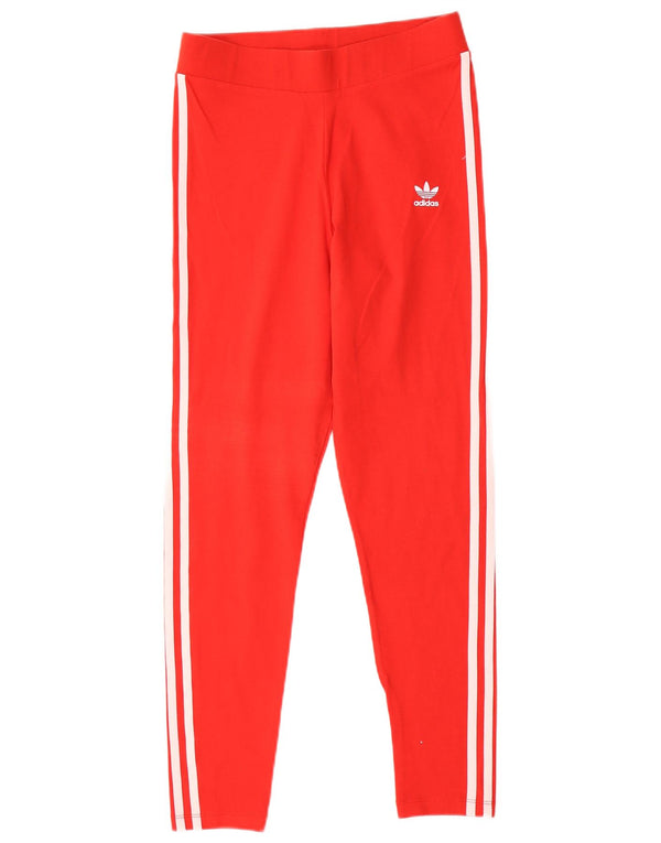Adidas Leggings para mujer Reino Unido 14 Algodón rojo mediano