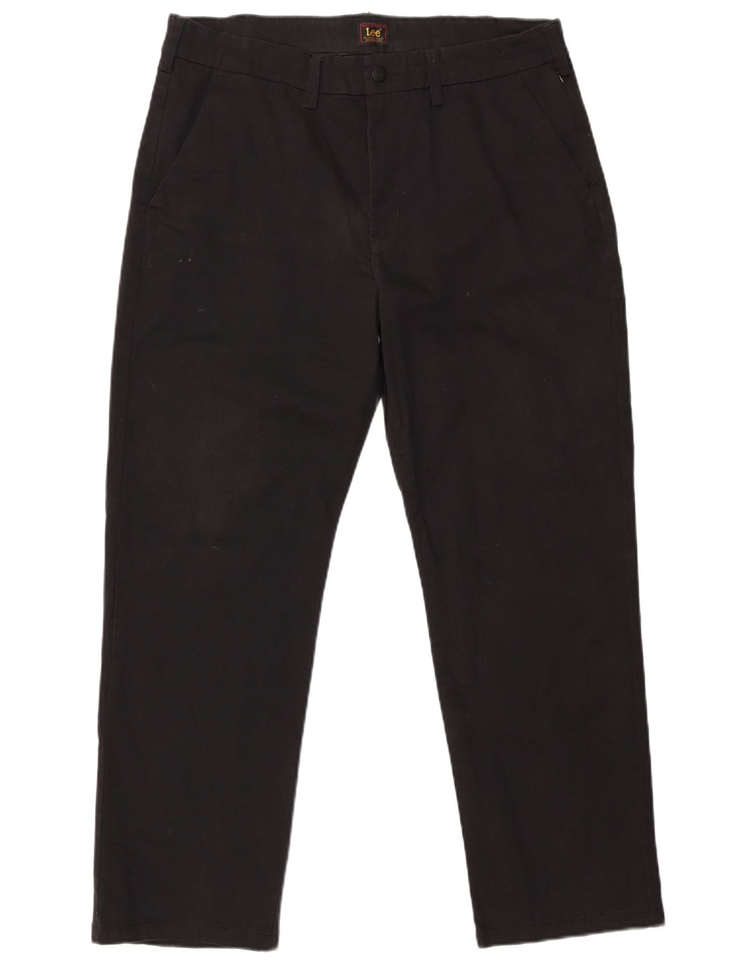 Pantalones chinos rectos Lee para hombre W36 L30 Algodón negro