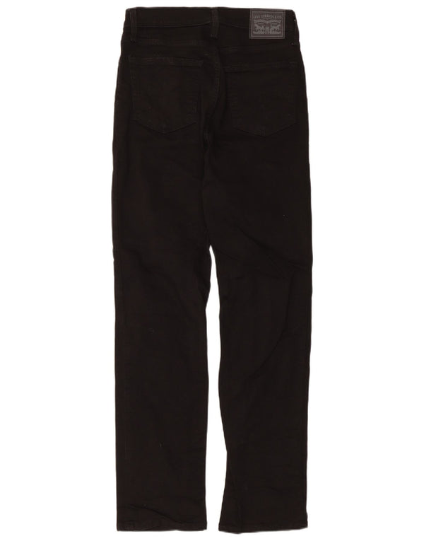Levi's Jeans rectos de talle alto 724 para mujer W28 L30 Algodón negro
