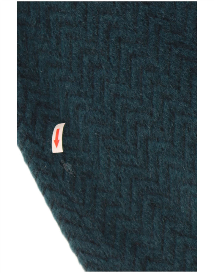 ELENA MIRO Abrigo para mujer UK 18 XL Lana azul Chevron
