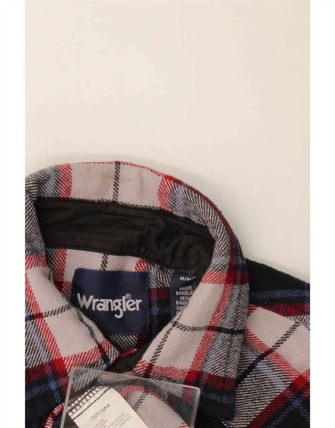 Wrangler Camisa De Franela Para Hombre Algodón A Cuadros Azul Marino Mediano