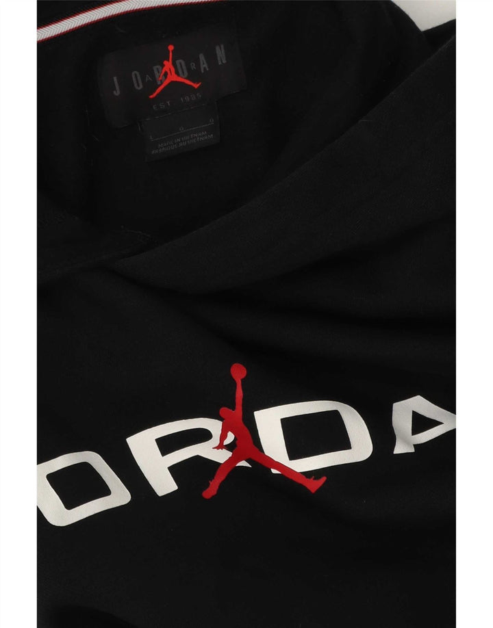 Jordan - Sudadera con capucha para hombre, talla grande, color negro