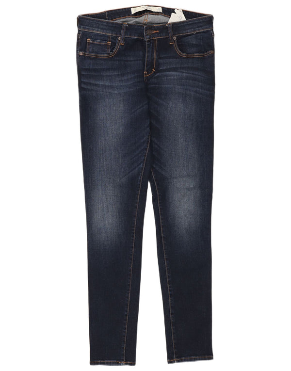 Abercrombie & Fitch Jeans ajustados para mujer US 6 Medium W28 L31 Azul marino