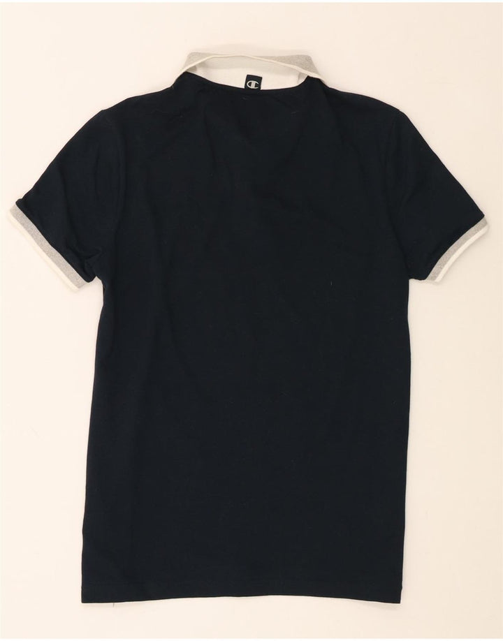 Champion Polo para hombre pequeño de algodón azul marino