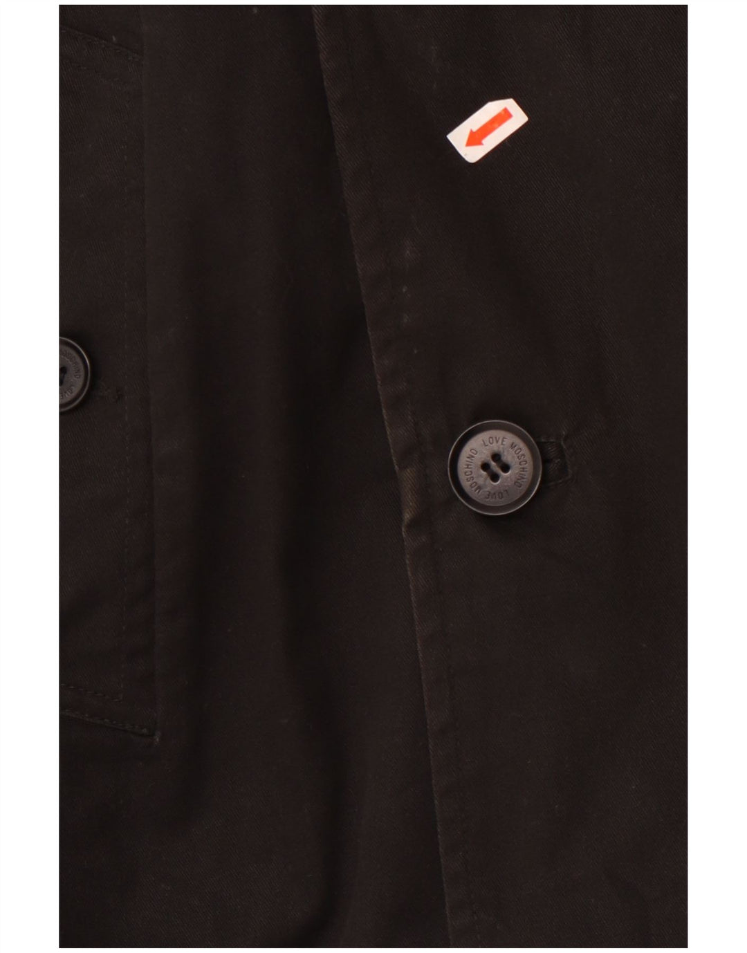 Moschino Hombre Chaquetón UK 42 XL Algodón Negro