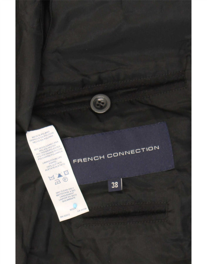Abrigo para mujer French Connection EU 38 Lana negra mediana