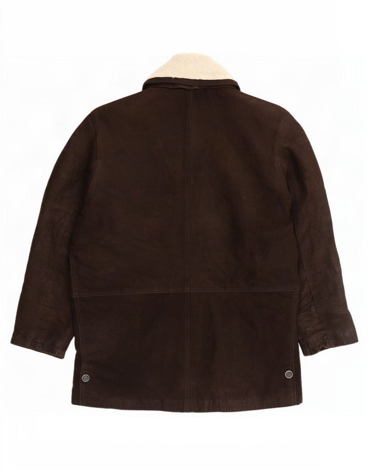 Lavorazione Artigiana Chaqueta de cuero para hombre IT 48 Marrón medio