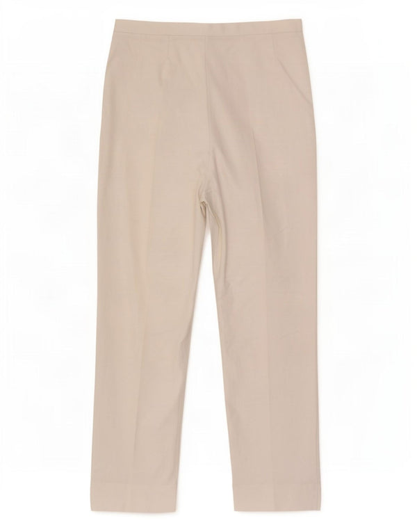 Marks & Spencer Pantalones Casuales Rectos para Mujer UK 18 XL W36 L29 Blanco