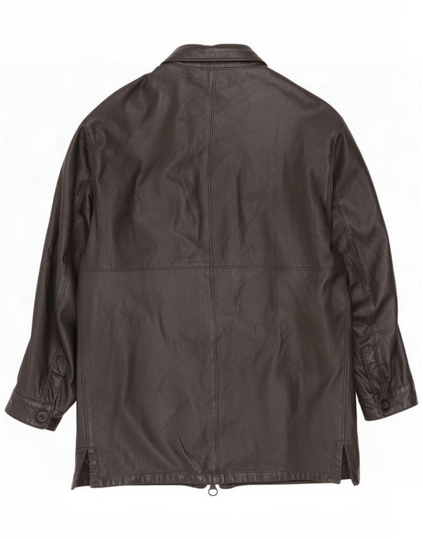 Martin Eden Chaqueta de cuero para hombre IT 52 XL Negro