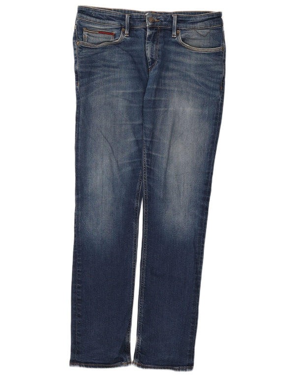 Tommy Hilfiger Vaqueros ajustados para hombre W34 L32 Algodón azul