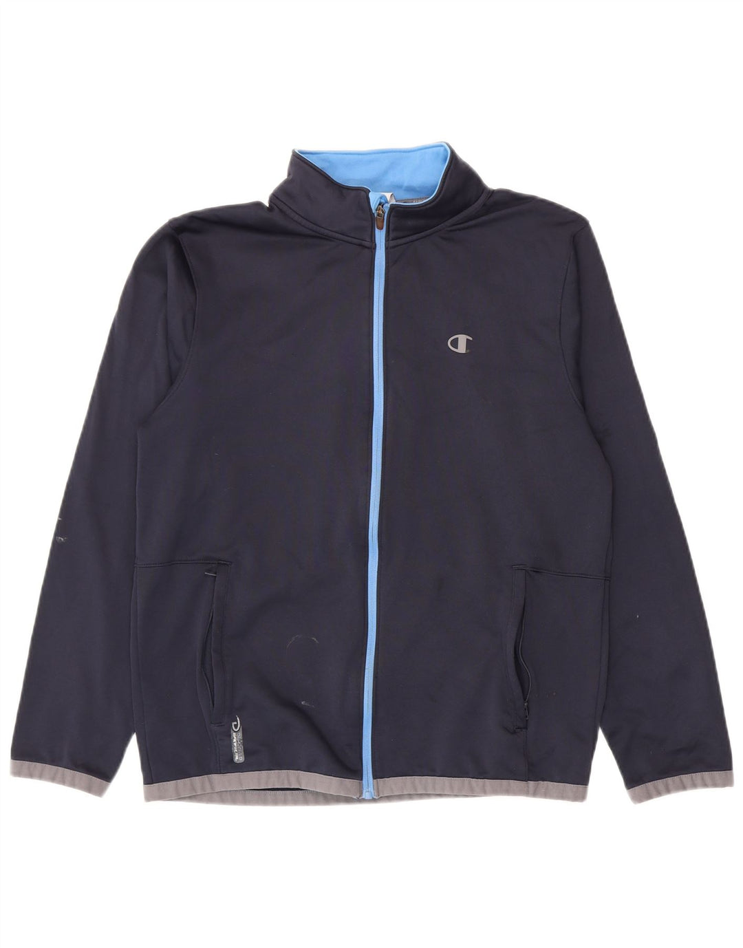 Champion Chaqueta De Chándal Para Hombre Poliéster Color Block Azul Marino Mediano