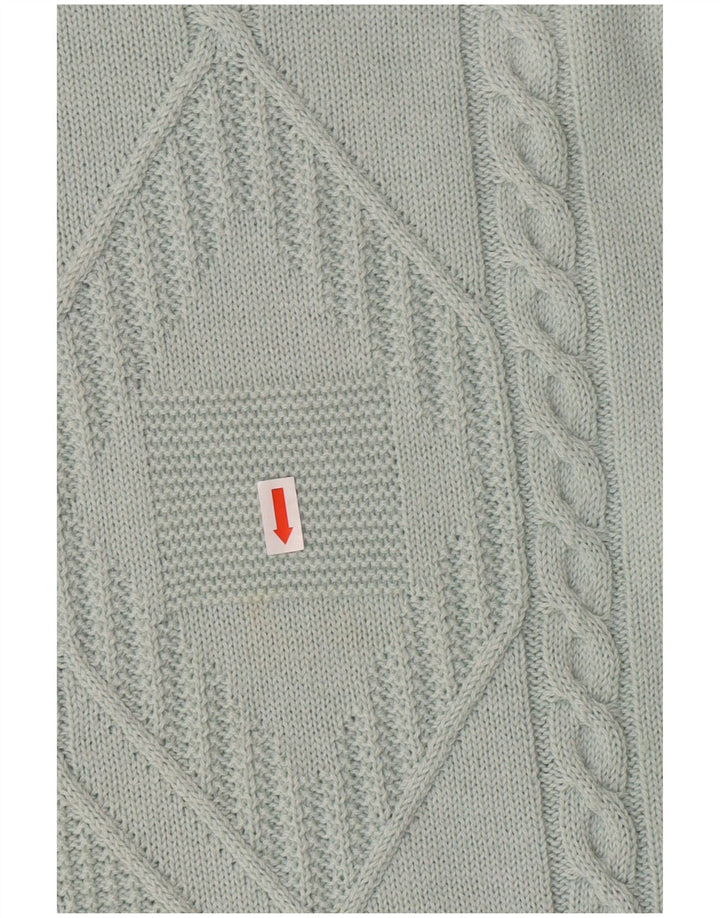 NAVIGARE Jersey con Cuello Redondo para Hombre Large Green Argyle/Diamond Classic