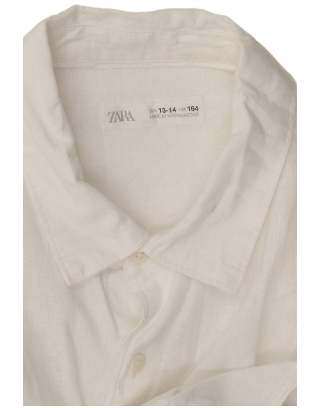 Camisa Niño Zara 13-14 Años Blanco