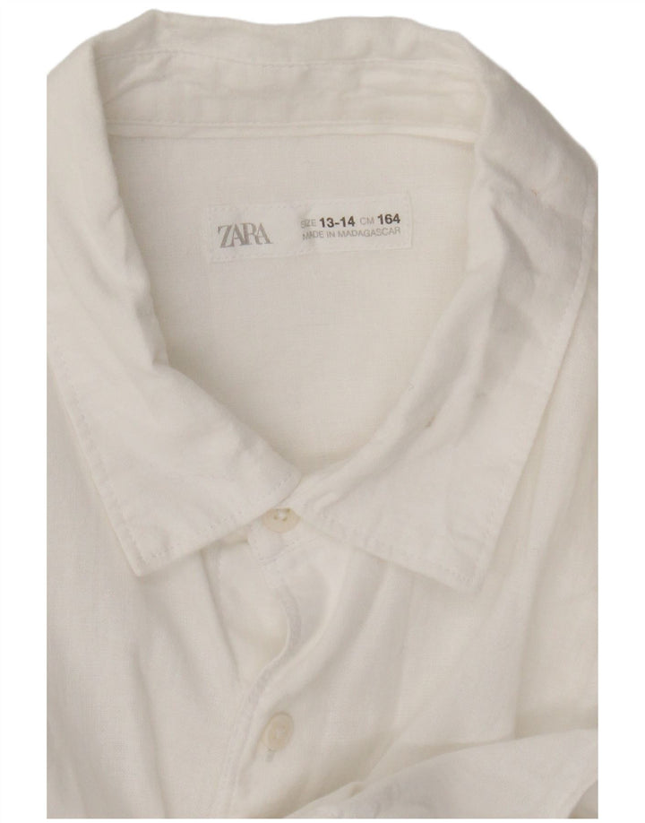 Camisa Niño Zara 13-14 Años Blanco