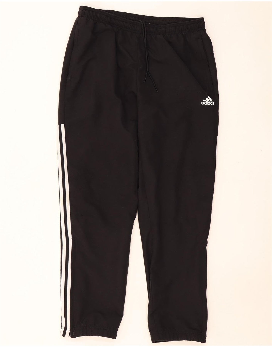 Pantalones de chándal ADIDAS para hombre, talla grande, poliéster negro