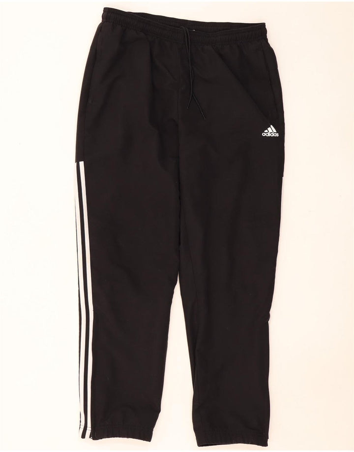 Pantalones de chándal ADIDAS para hombre, talla grande, poliéster negro