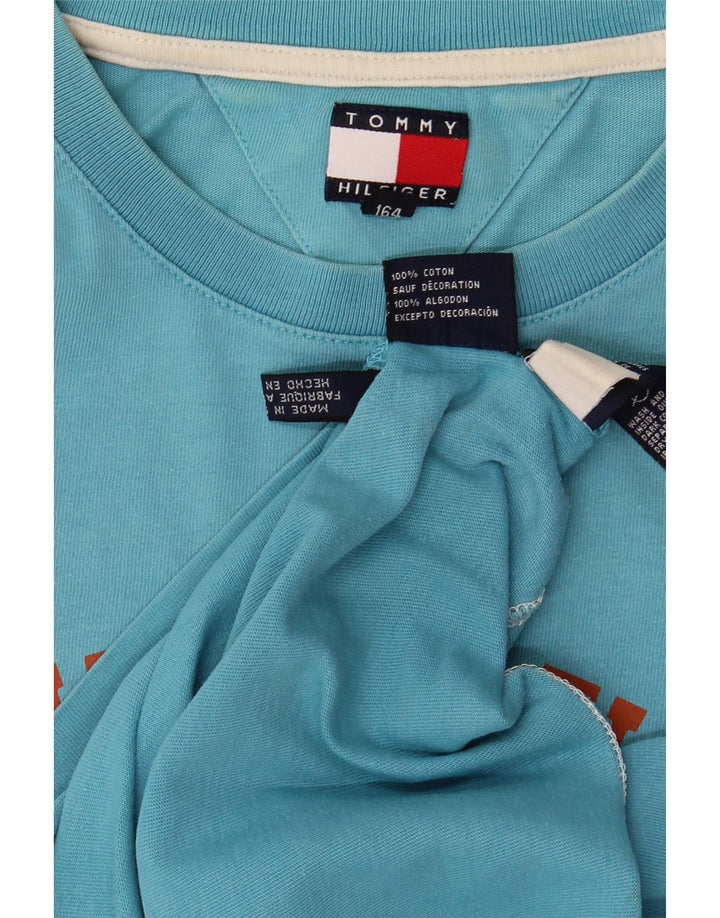 TOMMY HILFIGER Camiseta gráfica para niño 13-14 años Azul Algodón