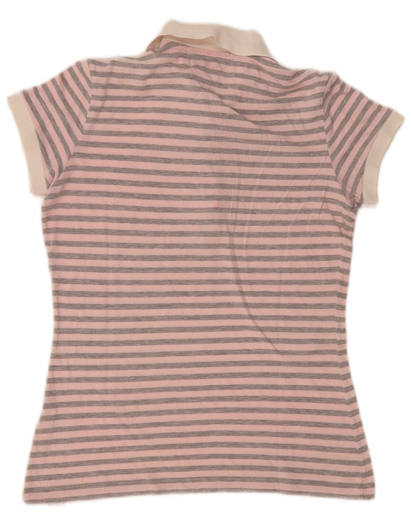 Converse Polo para mujer UK 10 Pequeño algodón a rayas rosa