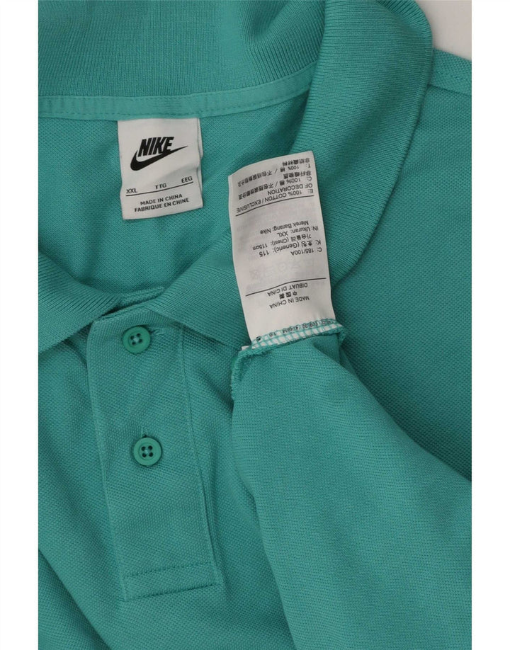 Polo Nike Hombre 2XL Algodón Turquesa