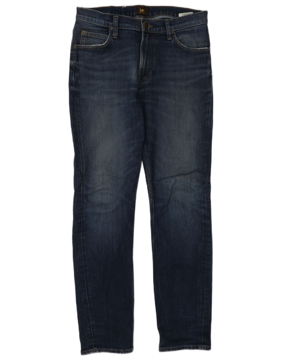 LEE Mens Rider Slim Jeans W31 L32 Algodón Azul