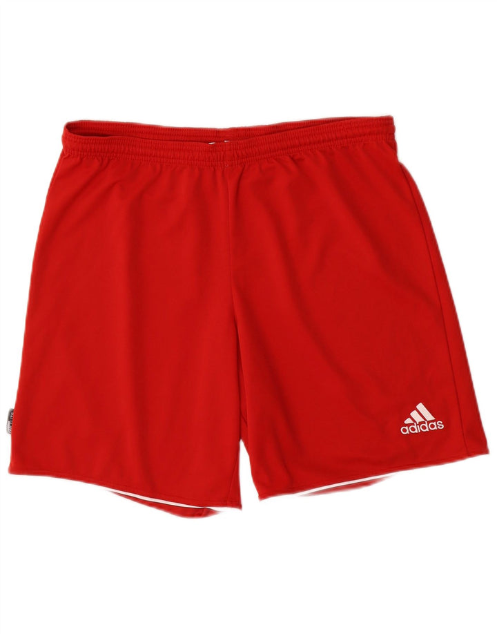 Adidas Mens Climalite Sport Shorts Medio Rojo Poliéster
