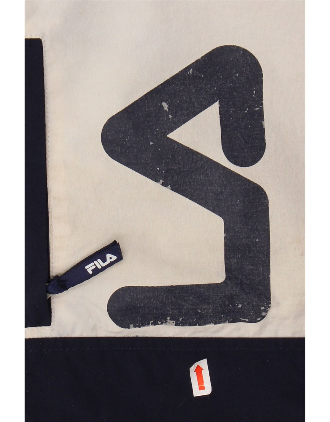 FILA Chaqueta cortavientos gráfica para hombre UK 44 2XL Bloque de color multicolor