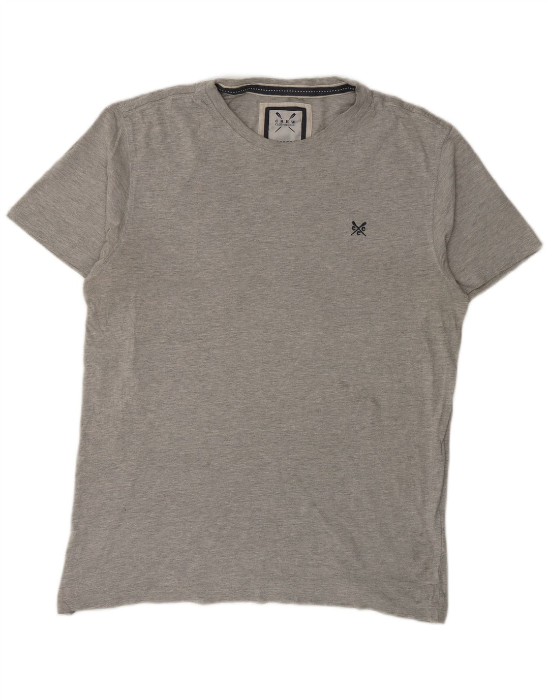 Crew Clothing Camiseta para hombre Top Grande Gris Algodón